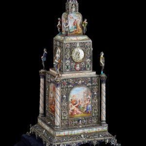 Pendule émaillée Partie Gauche
