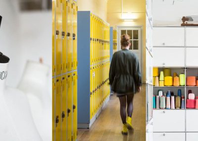 École Duperré, Paris. Mobilier USM Haller