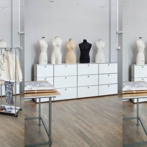 École Duperré, Paris. Mobilier USM Haller Atelier couture