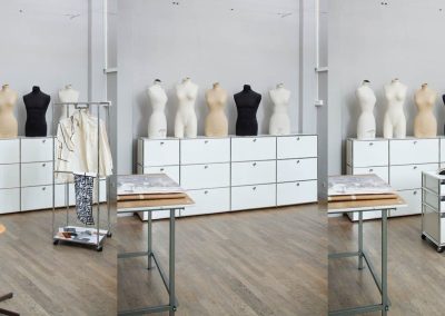 École Duperré, Paris. Mobilier USM Haller Atelier couture