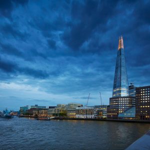 Thames view of Shard Building | London, UK