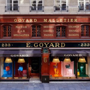 Facade de la Boutique Goyard au 233 rue St Honoré | Paris, Fr